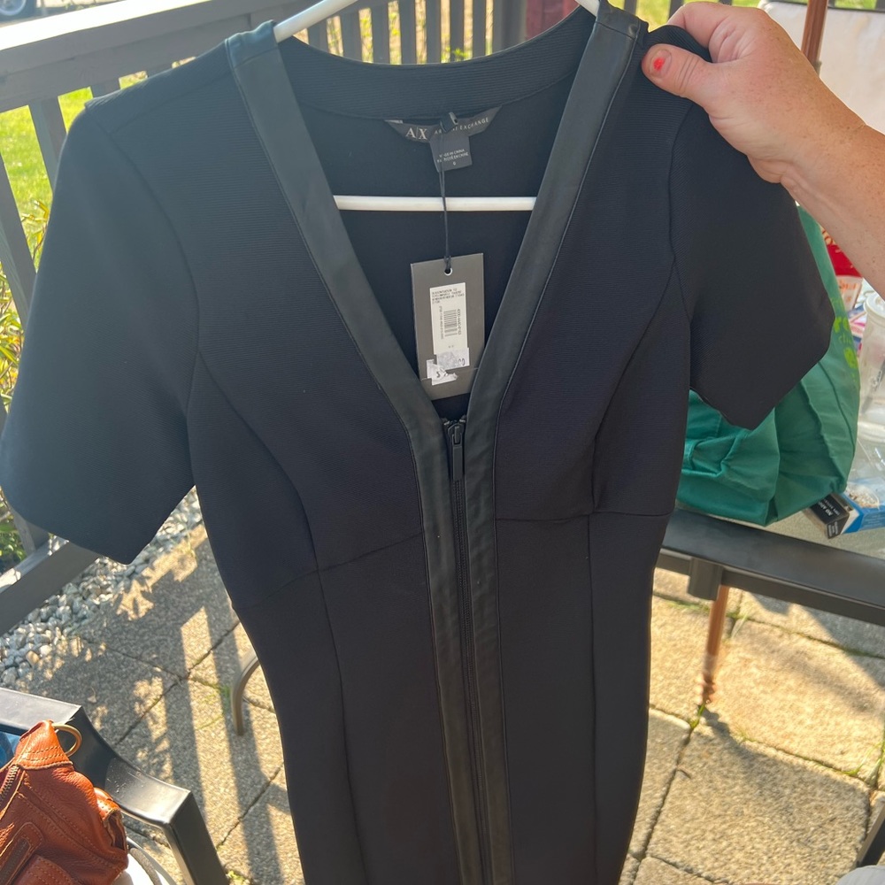 Armani exchange black dress